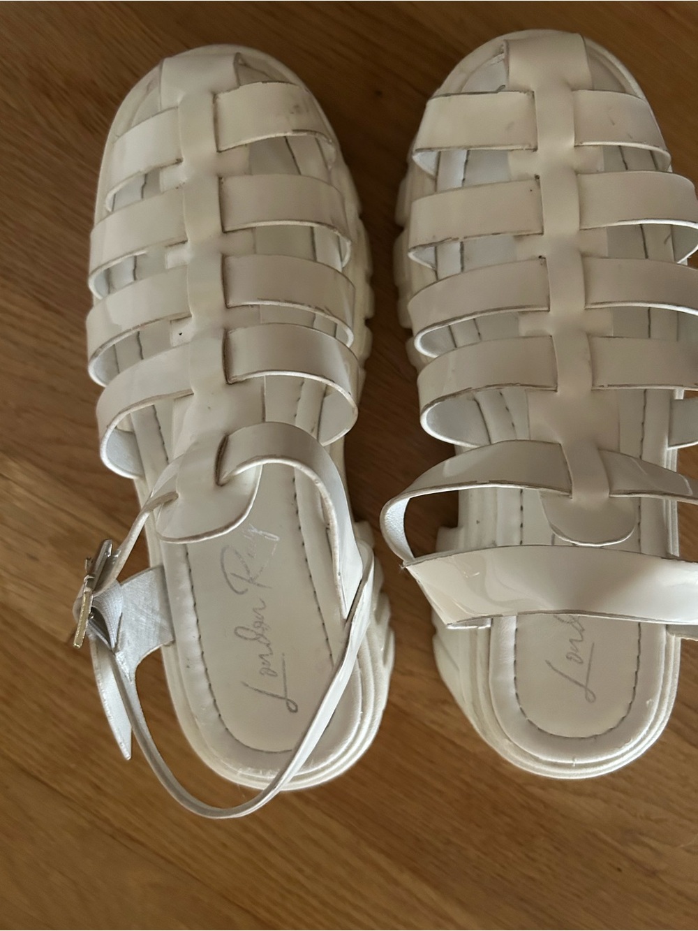 Chunky platform Women's Woven Strap Sandals - London Rag
